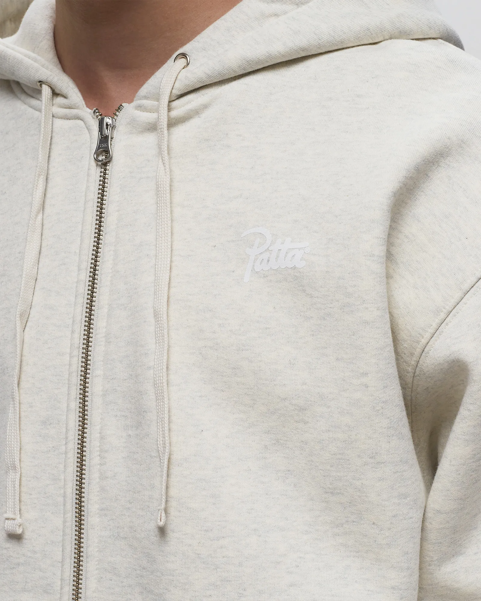 PATTA BASIC WAFFLE ZIP HOODED SWEATER