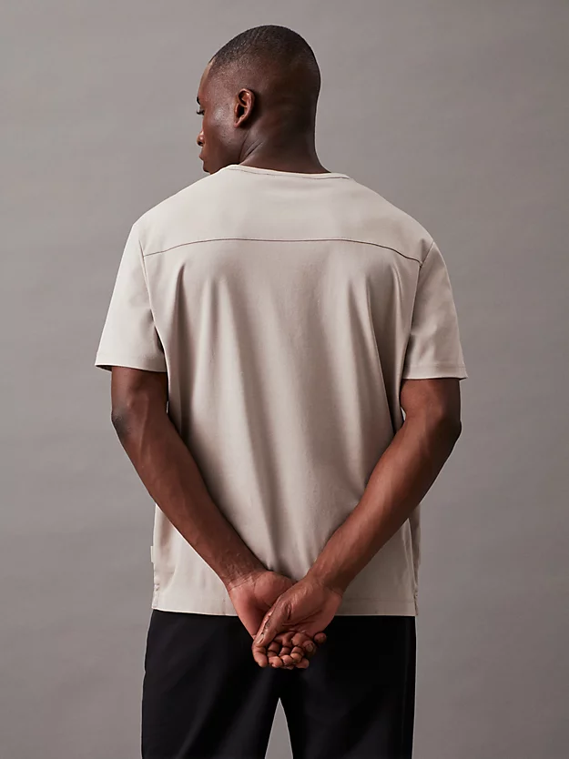 Camiseta de algodão mercerizado