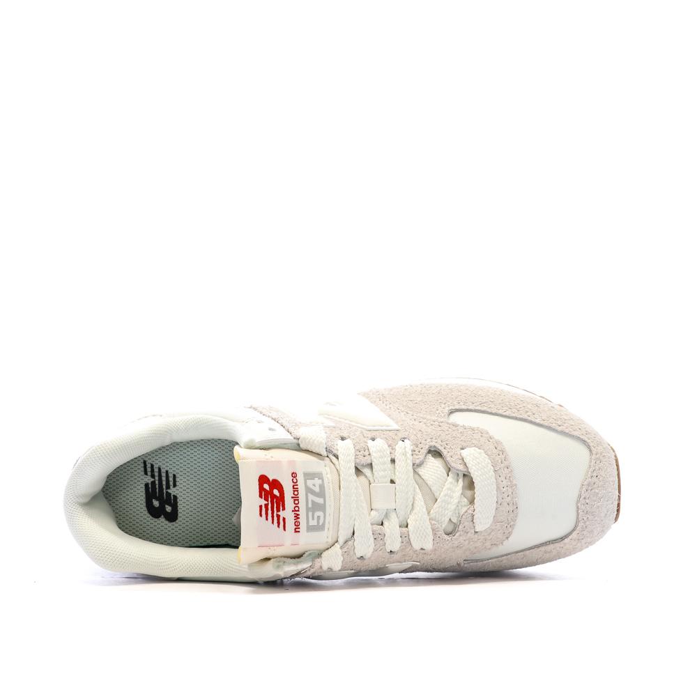 New Balance Baskets Compensé Beige Femme New Balance 574