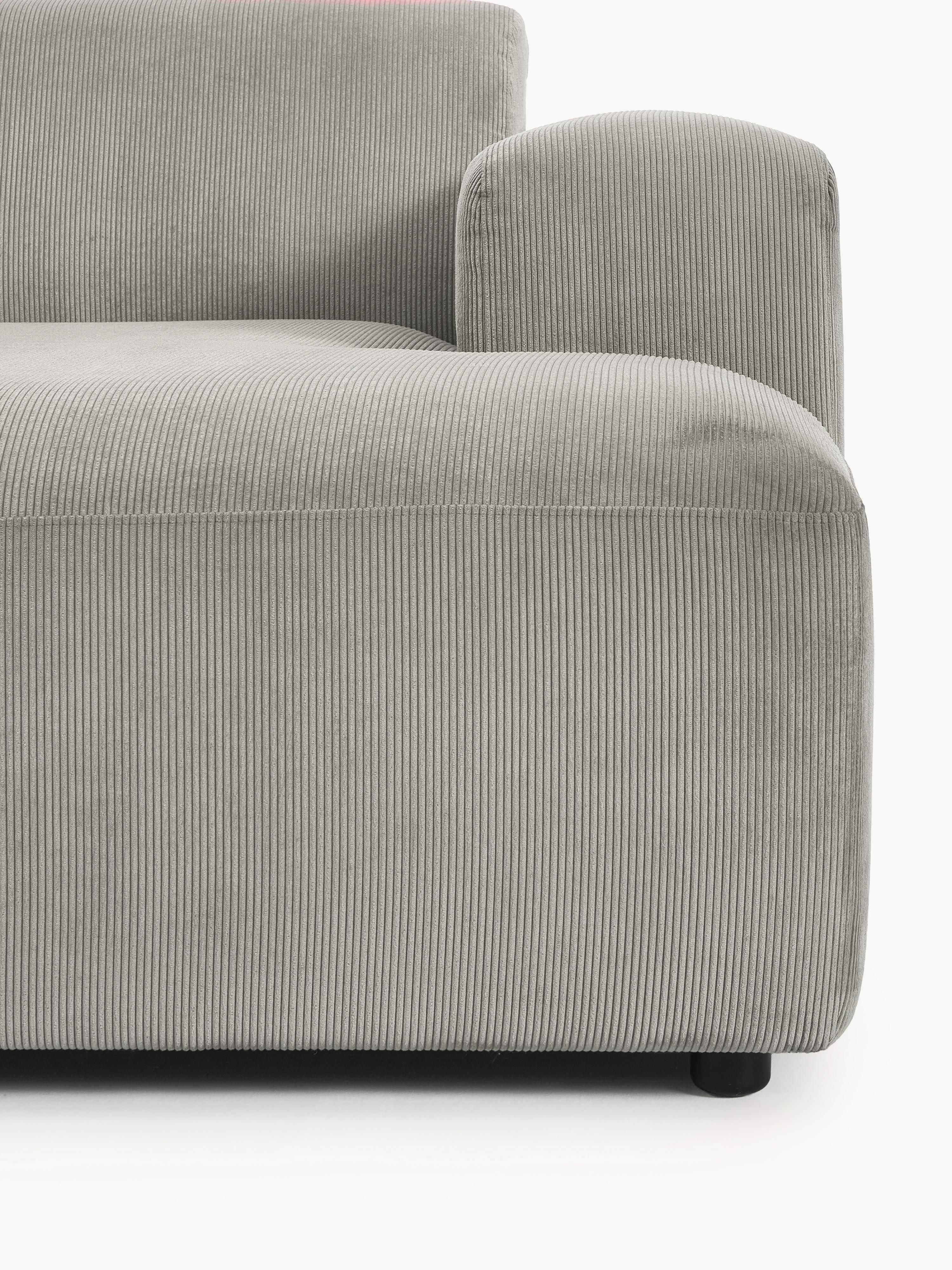 Corduroy hoekbank Melva (3-zits)