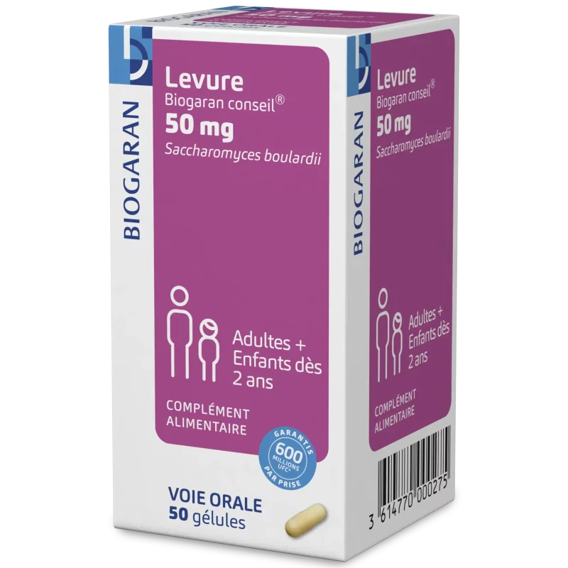 Levure Biogaran conseil 50mg - 50 Gélules