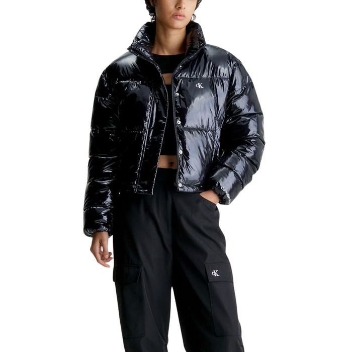Calvin Klein Cropped Shiny Puffer Winterjas Dames
