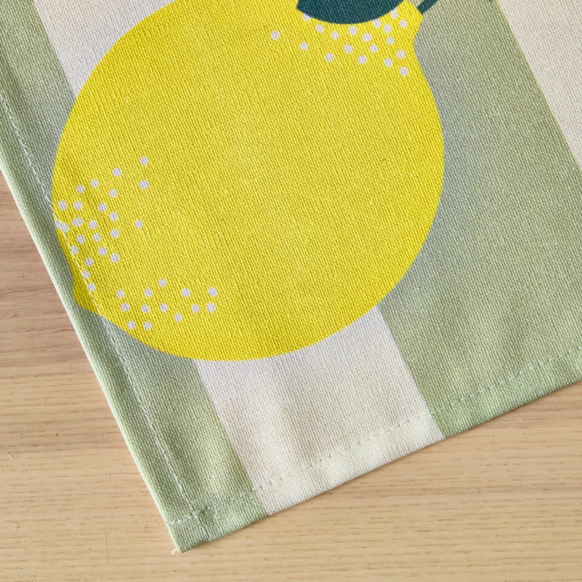 Nappe rectangulaire coton enduit (150 x 250 cm) Antibes Verte