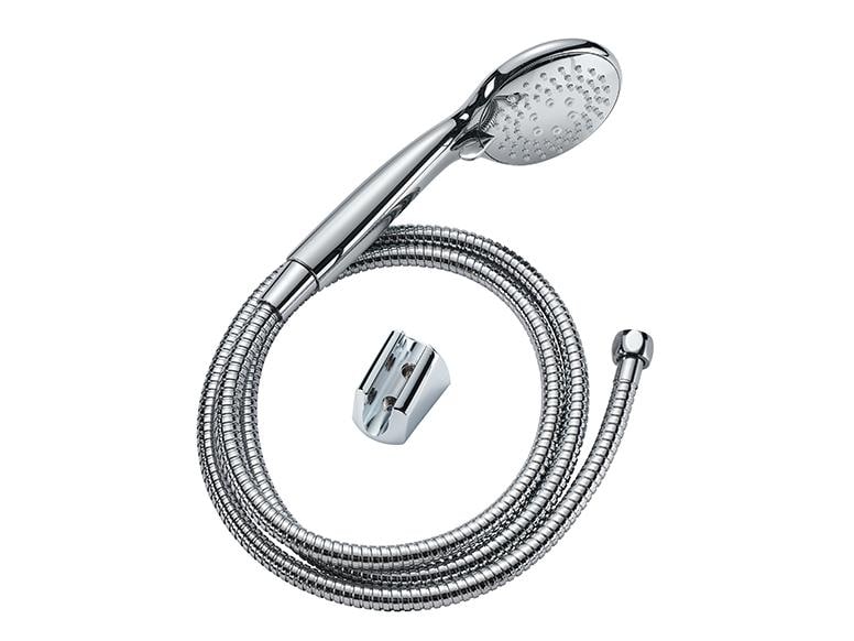 diaqua® Duschbrausen-Set Menorca, 150 cm, Verchromt Flexible Brausegarnitur mit 3 verschiedenen Strahlarten