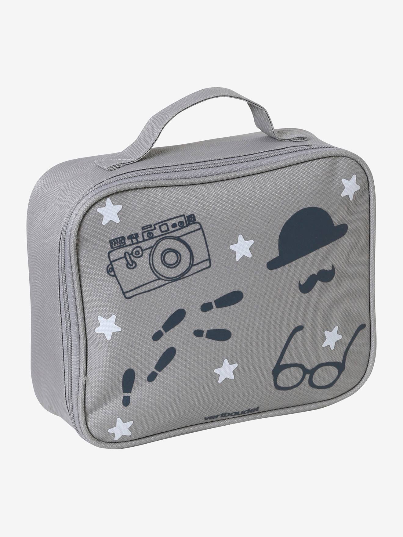 Kit de detetive em madeira FSC®, cinza médio, liso com motivos.
