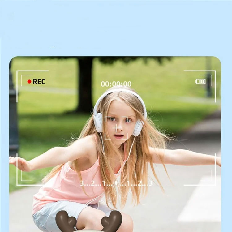 48MP Kinder Kamera Fotoapparat Digitalkamera mit 180° Grad drehbarem Objektiv für Selfies / 2.4