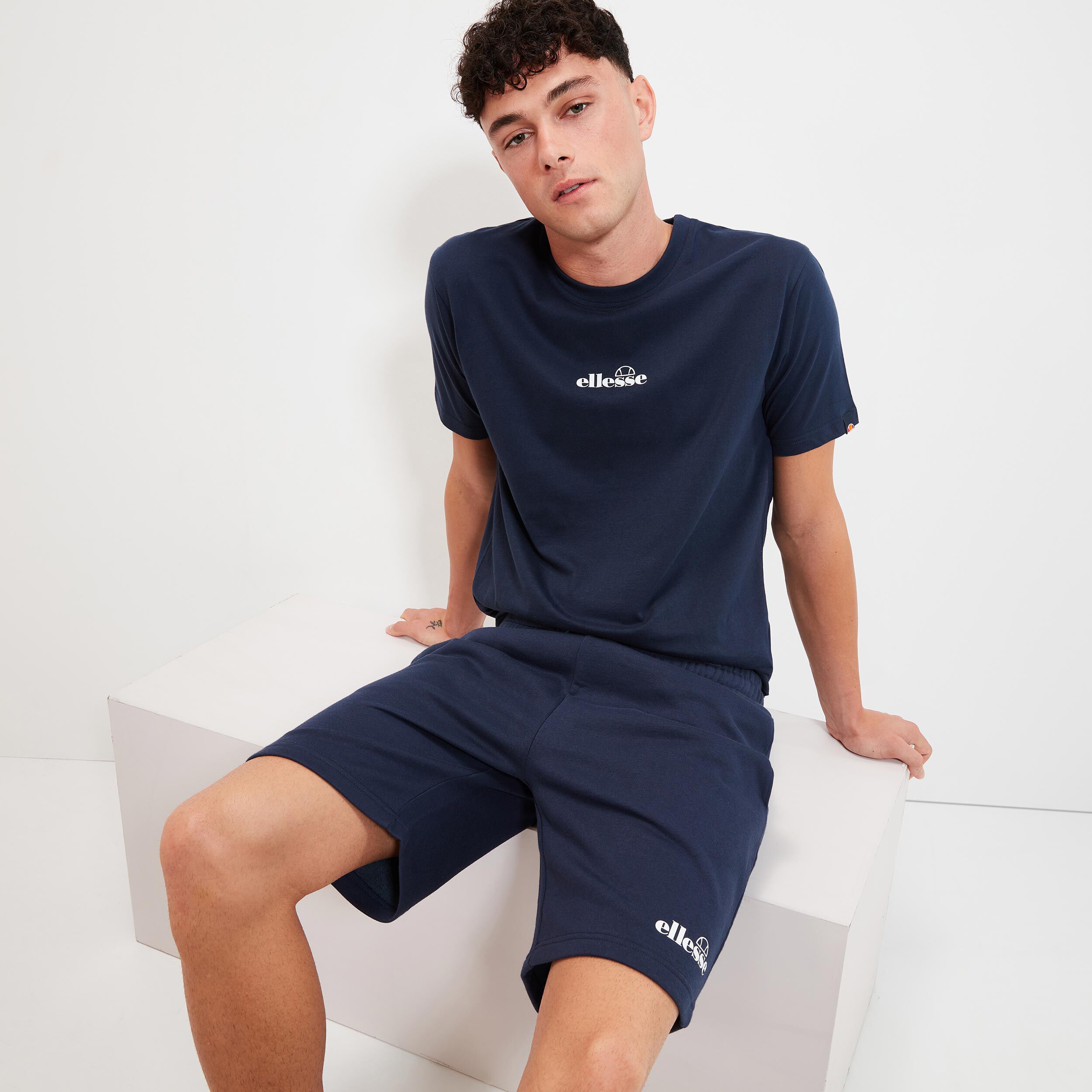 Ellesse Ollio T-shirt Hommes - Bleu Foncé
