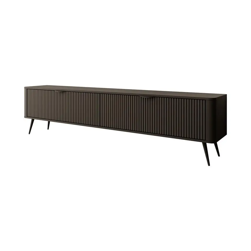 Meubella - TV-Meubel Lima - Zwart - 200 cm