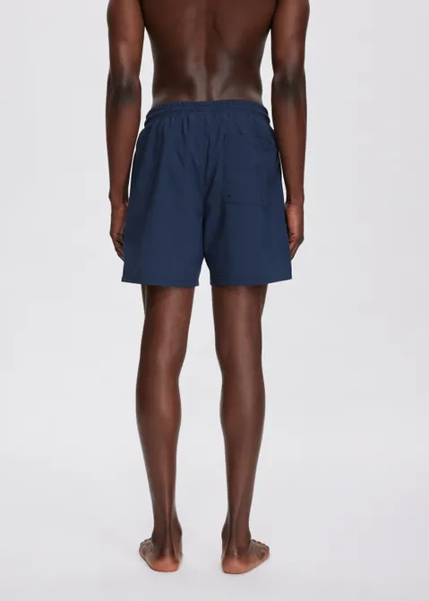Zwembroek met merk logo blauw (BLW.D)