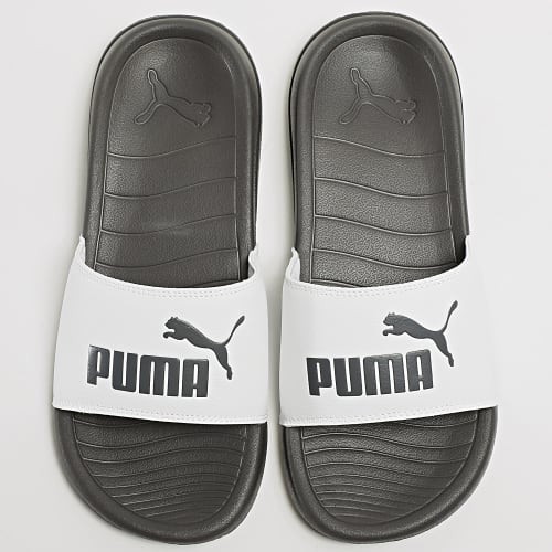 Claquettes Popcat 20 372279 Puma White Dark Coal