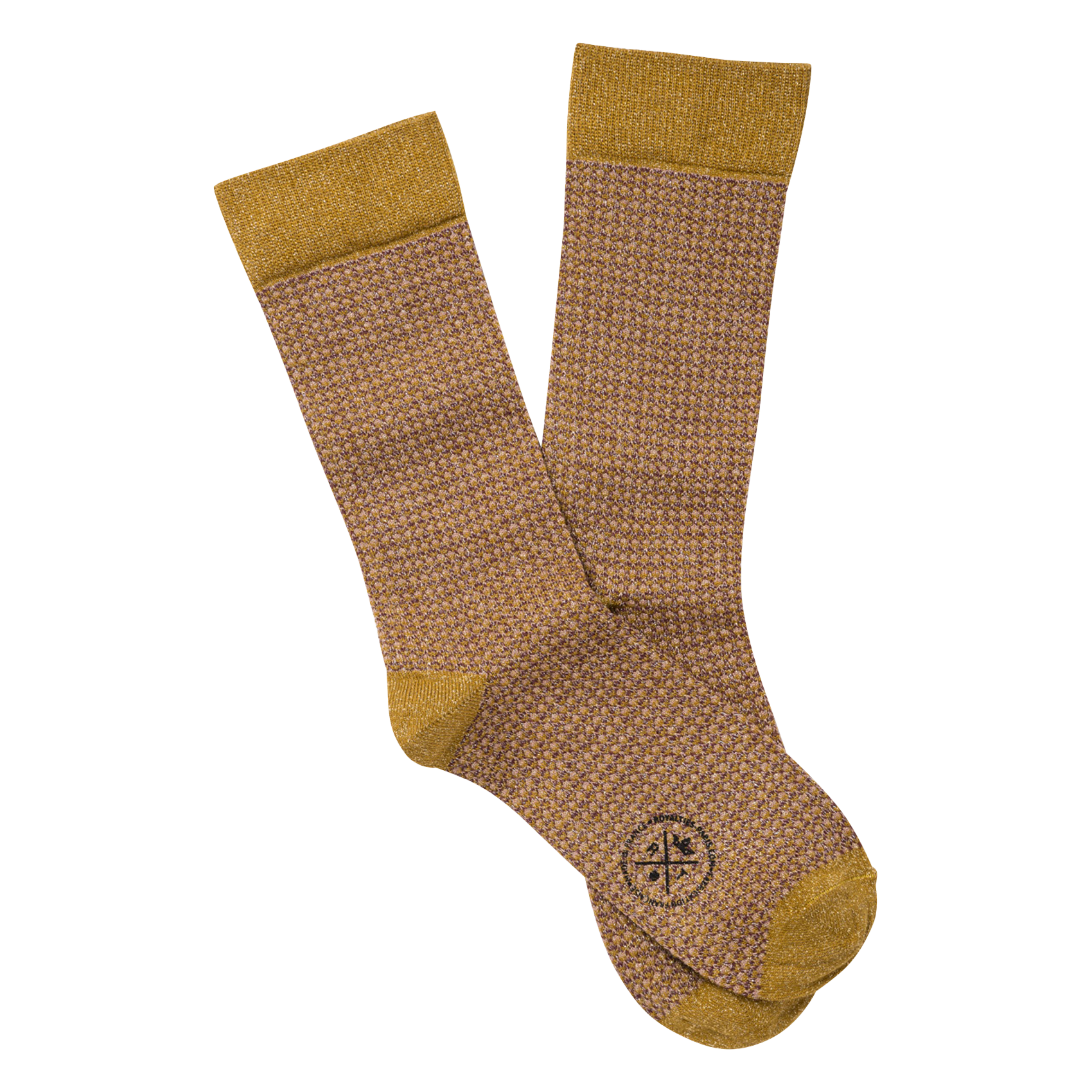 HONEY - Chaussettes brodée brillantes | Jaune
