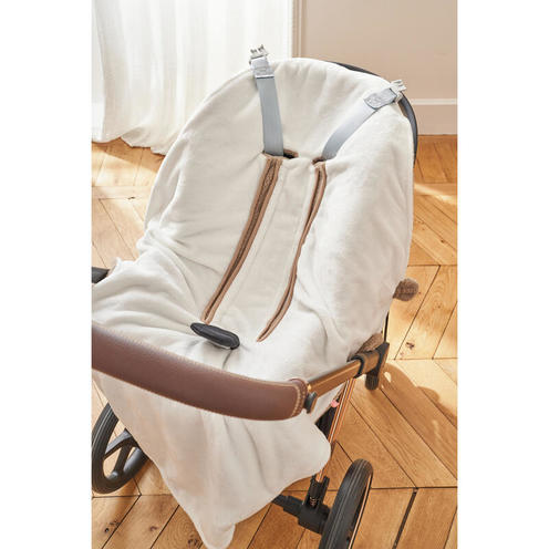 Couverture promenade fausse fourrure - Beige - NOUKIE 'S