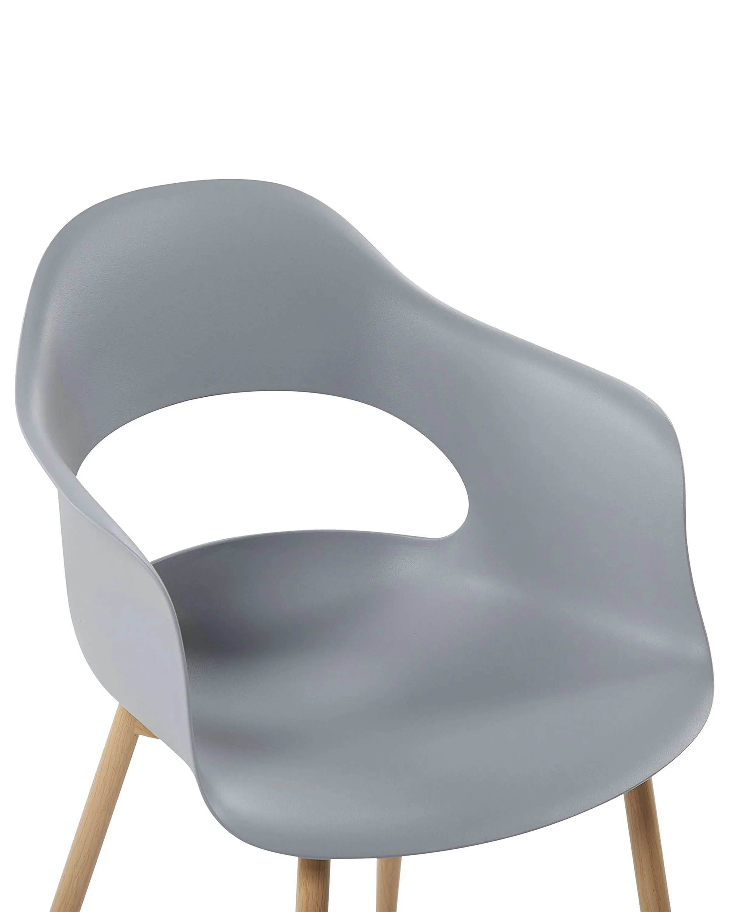 Set van 2 eetkamerstoelen UTICA Lichtgrijs