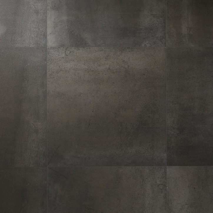 Carrelage sol gris lapatto 60 x 60 cm Metalized