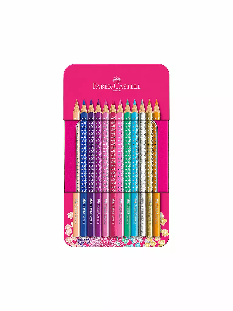 FABER-CASTELL Sparkle Buntstifte Metalletui mit 12 Sparkle Buntstiften keine Farbe