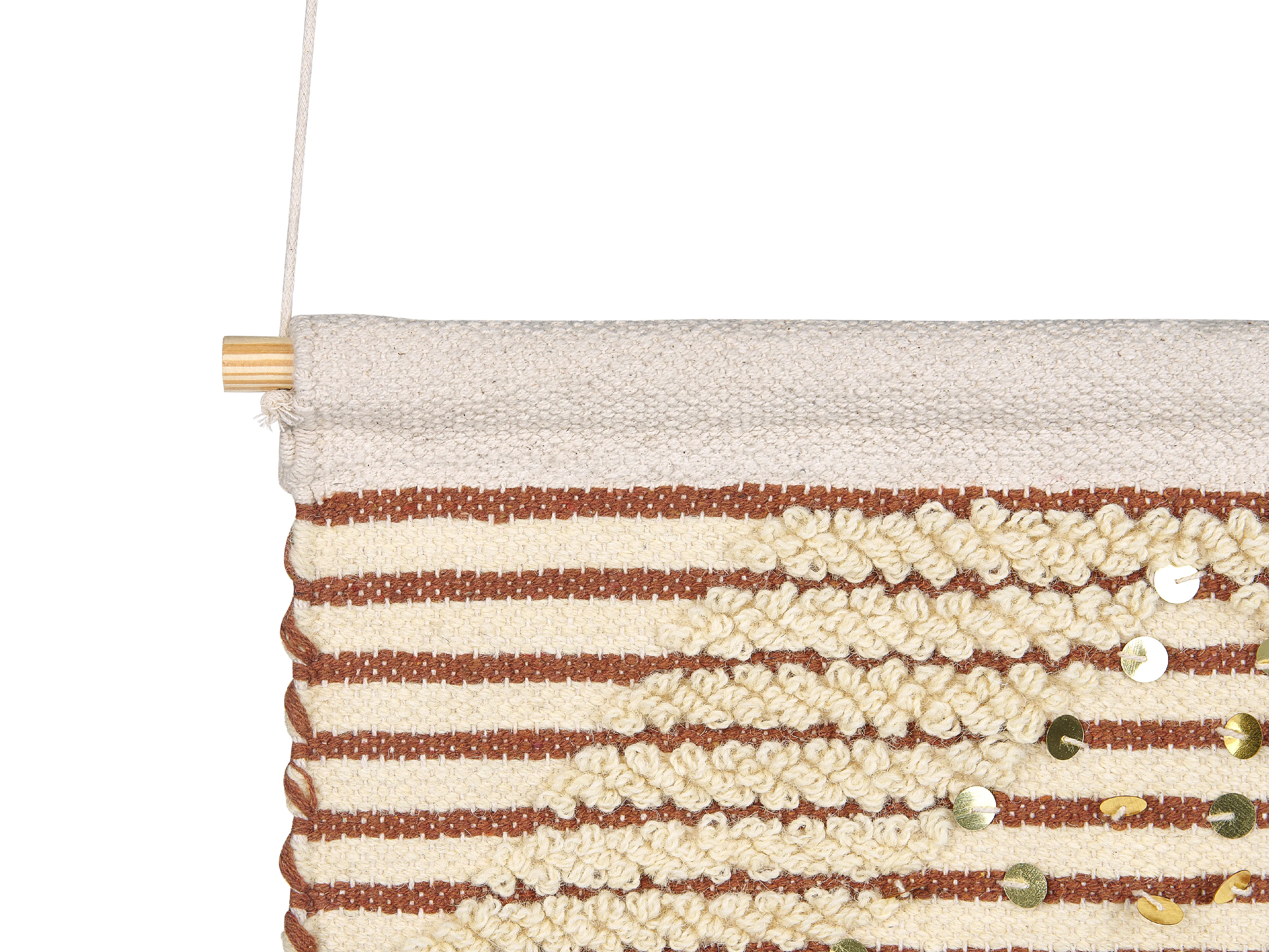 Stoffen wanddecoratie SABO Katoen 75 cm Beige