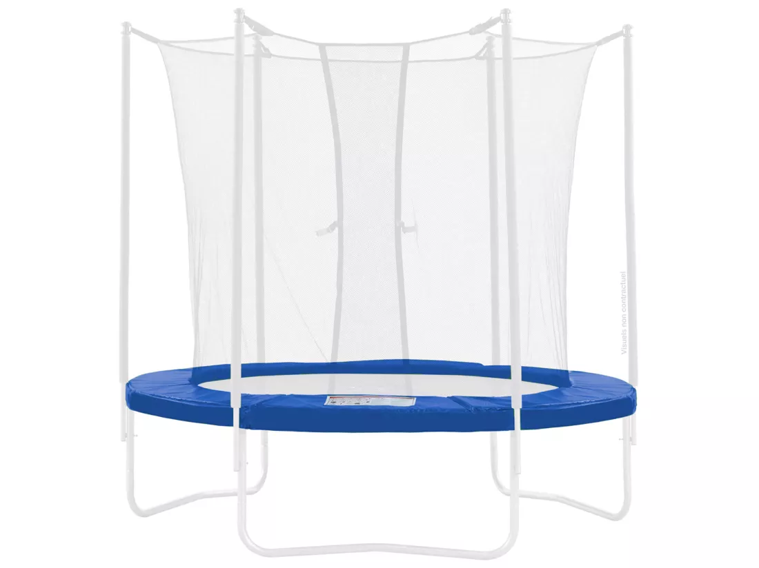 Kangui - Coussin de protection bleu Ø360cm pour trampoline