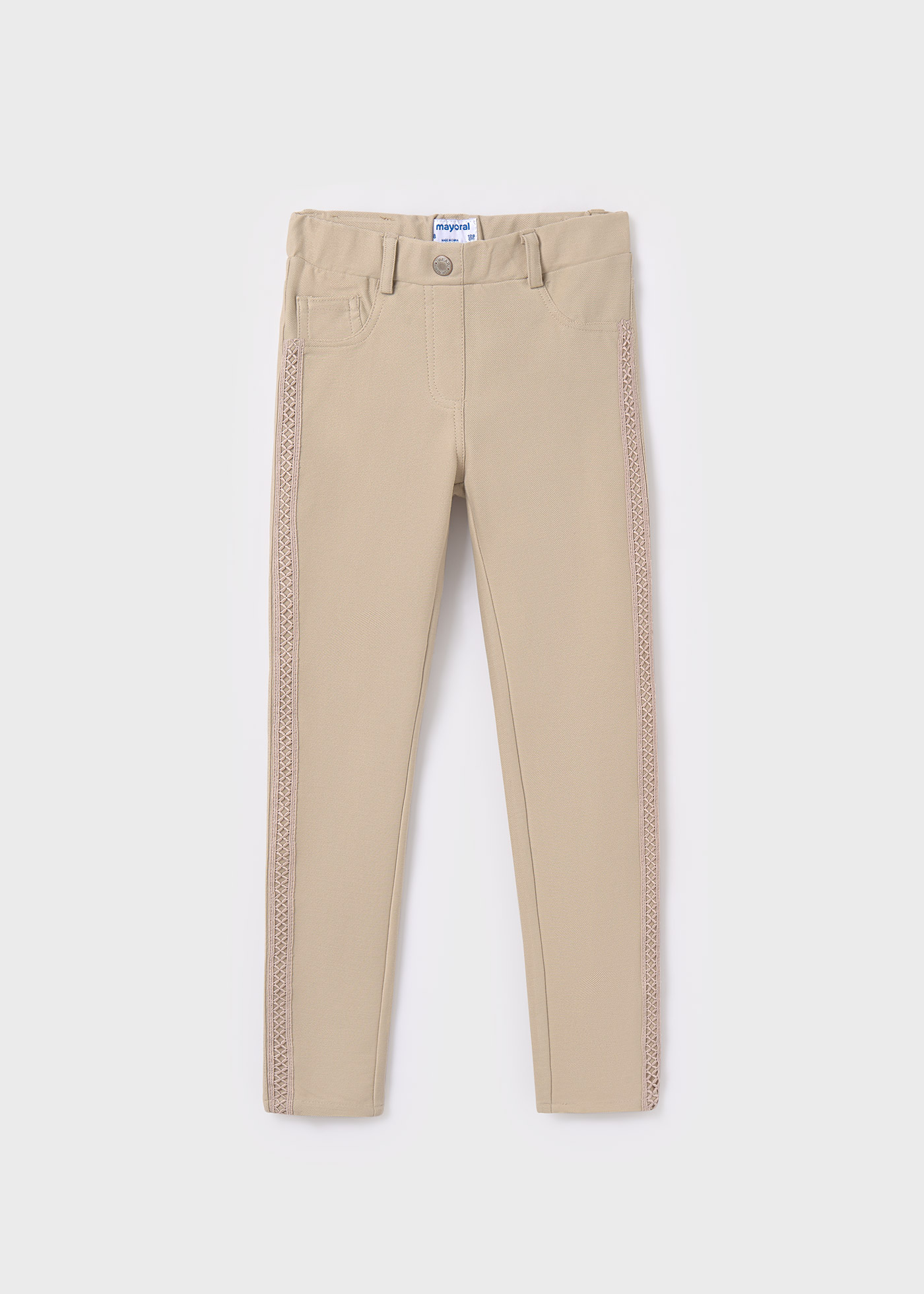 Calças skinny de sarja para meninas