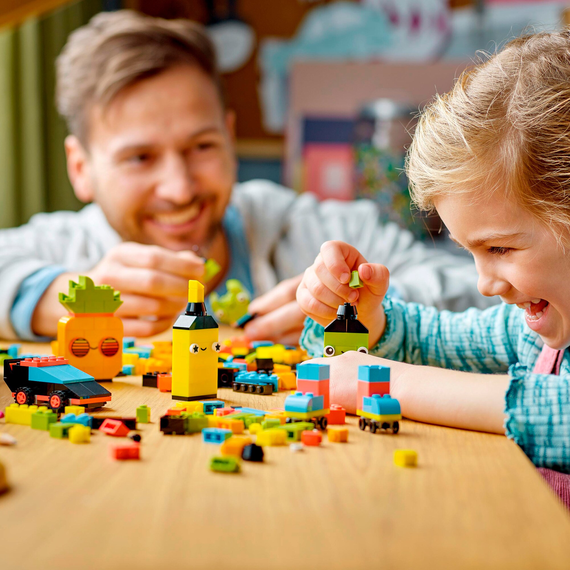 LEGO Konstruktionsspielzeug Classic Neon Kreativ-Bauset