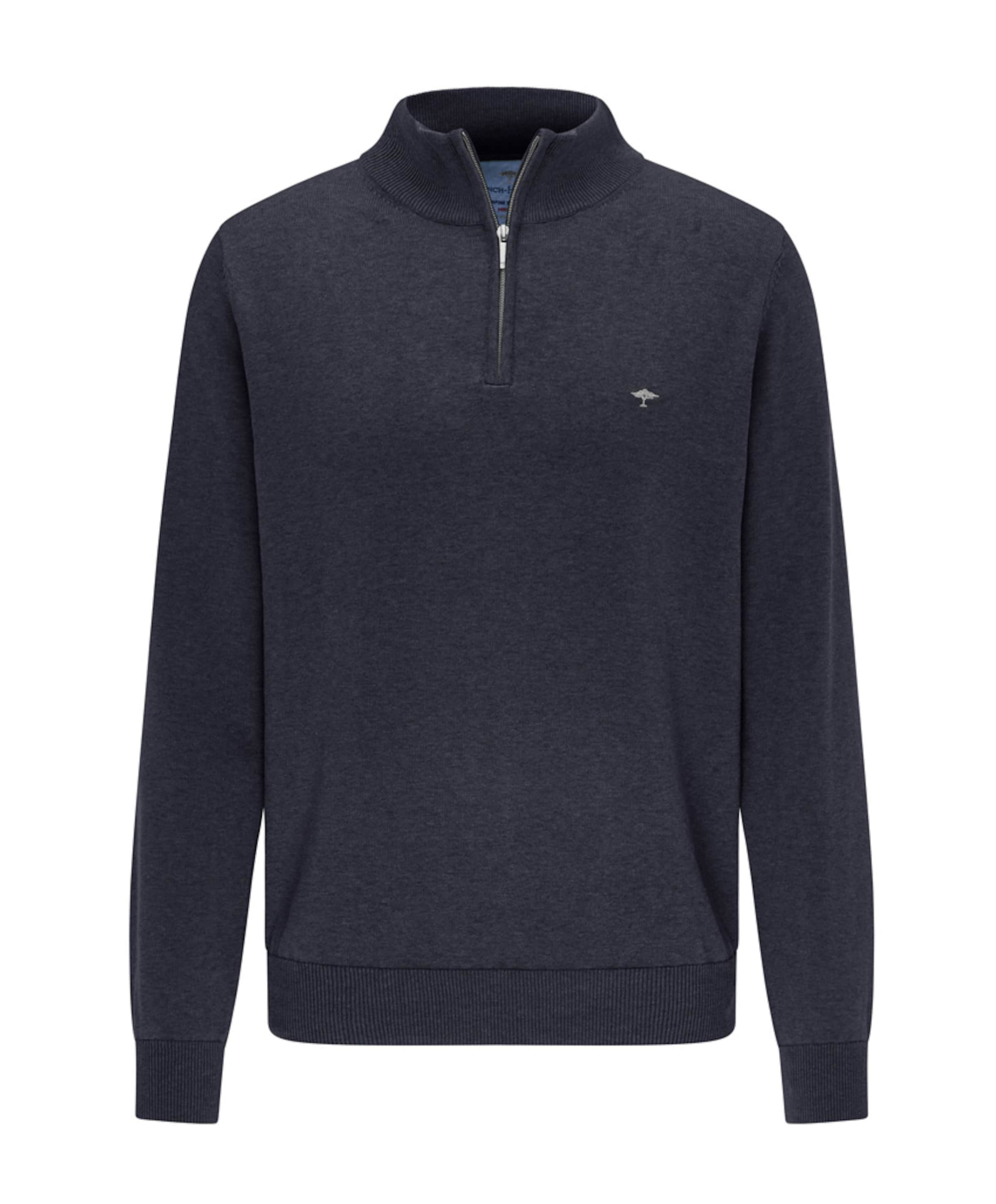 Fynch-Hatton Trui met rits blauw