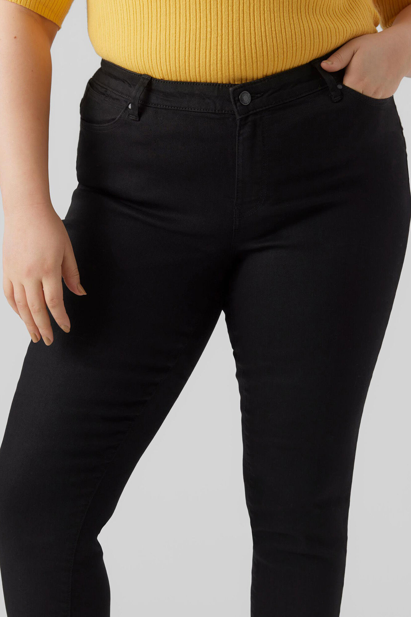 Calça Jegging Cowboy Plus Size - Preta