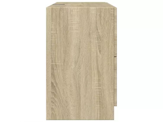 Armoire d'évier chêne sonoma 78x37x59 cm bois d'ingénierie