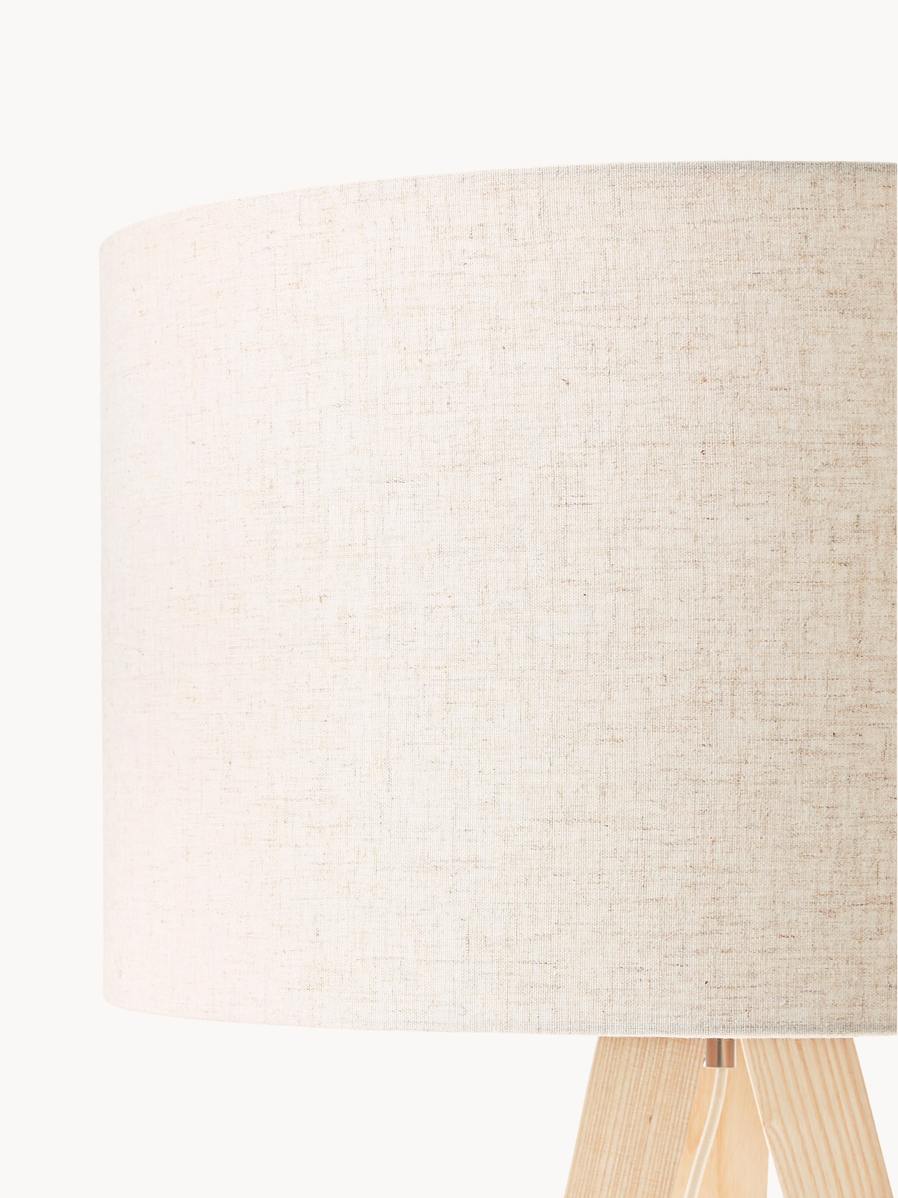 Tripod vloerlamp Jake van massief hout