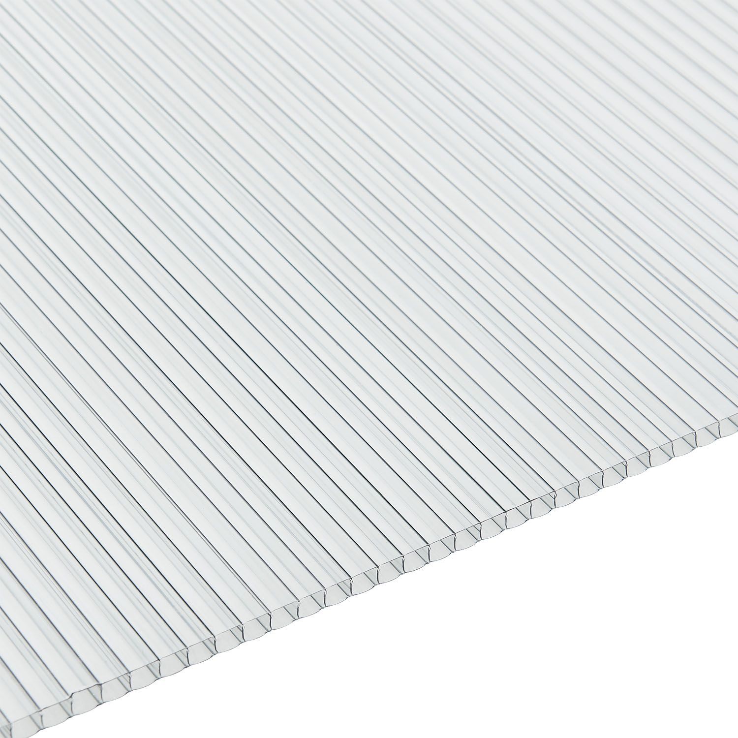 Juskys Carport mit Flachdach 5x3 m – freistehende Überdachung aus Aluminium mit Doppelstegplatten