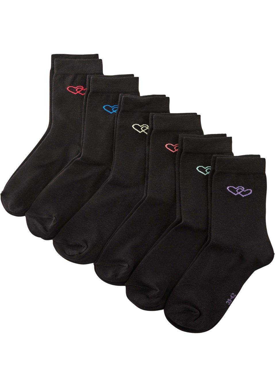 Lot de 6 paires de chaussettes coton