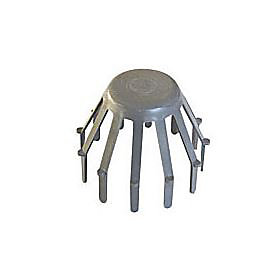Crapaudine pvc ø100 mm gris Interplast