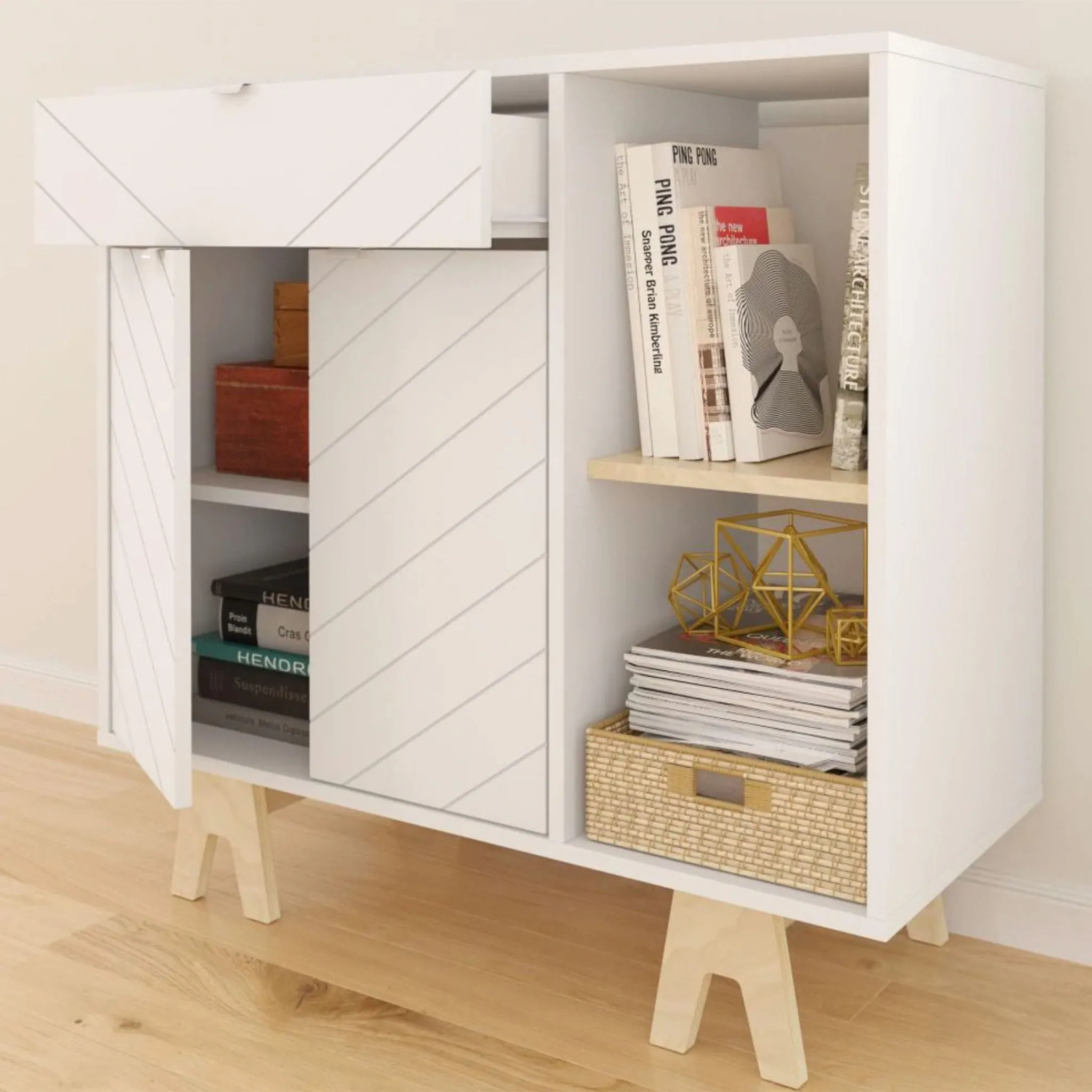 Nexera Buffet Gossip - Blanc  Naturel