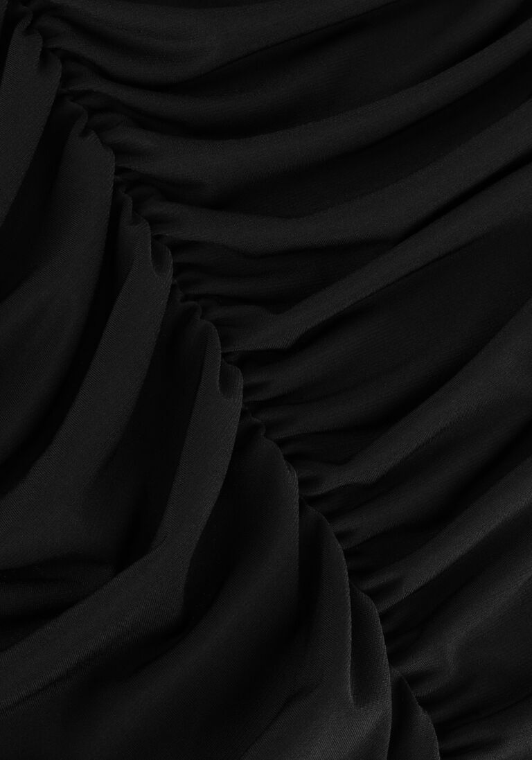 SILVIAN HEACH zwarte silvian heach midi jurk vestit.lungo/dress