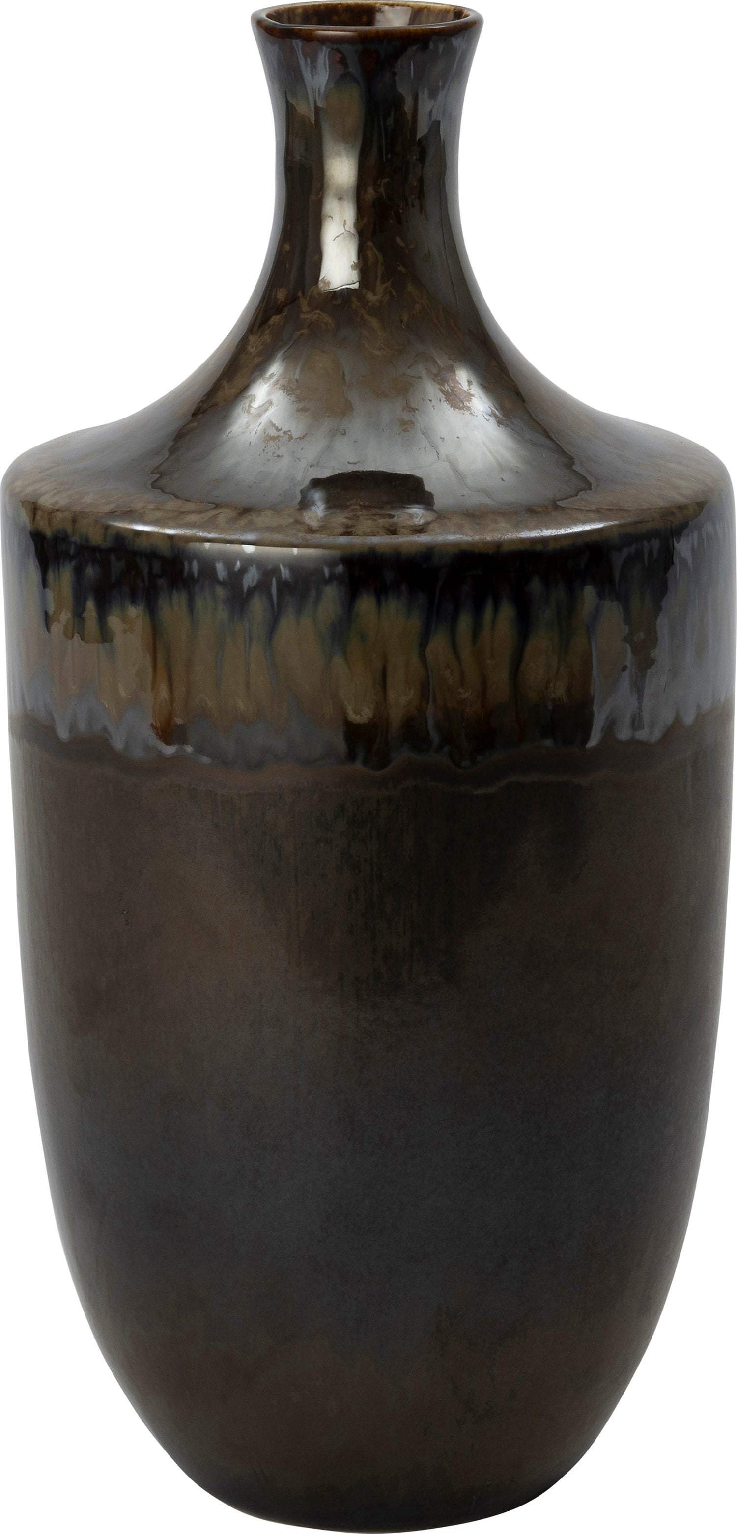 Intratuin vaas Nowie bruin D 25 H 50 cm
