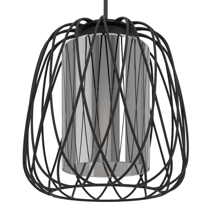 Eglo Floresta langbordspendel sort/glas L89 x H110 cm