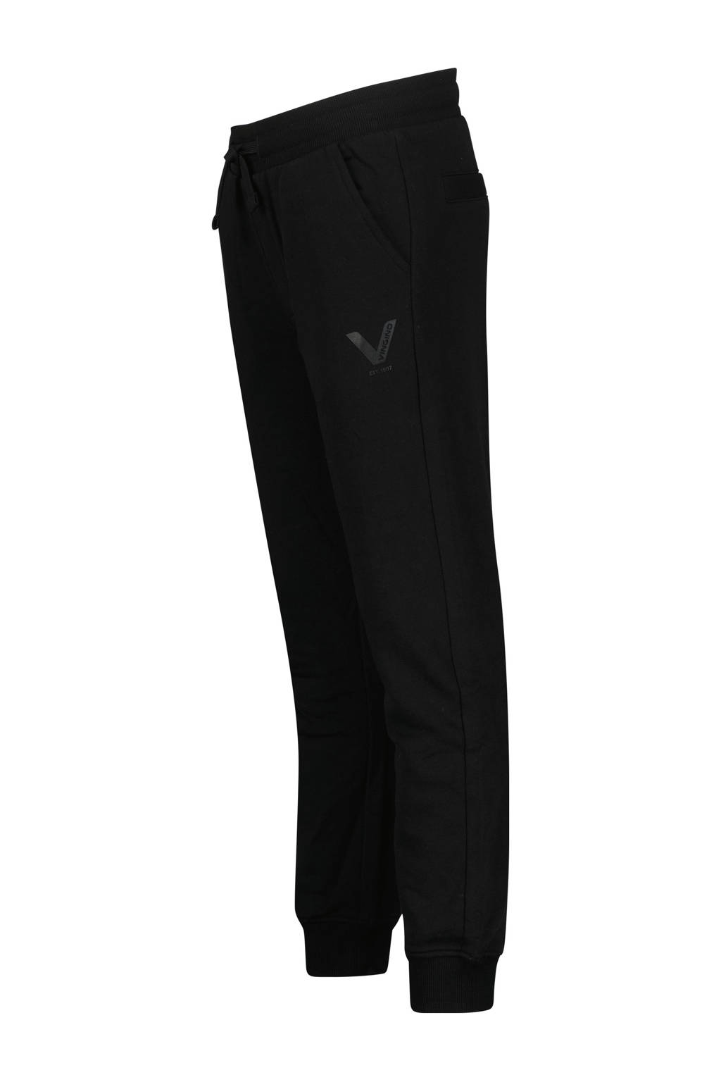Vingino relaxed joggingbroek Saxic met printopdruk zwart