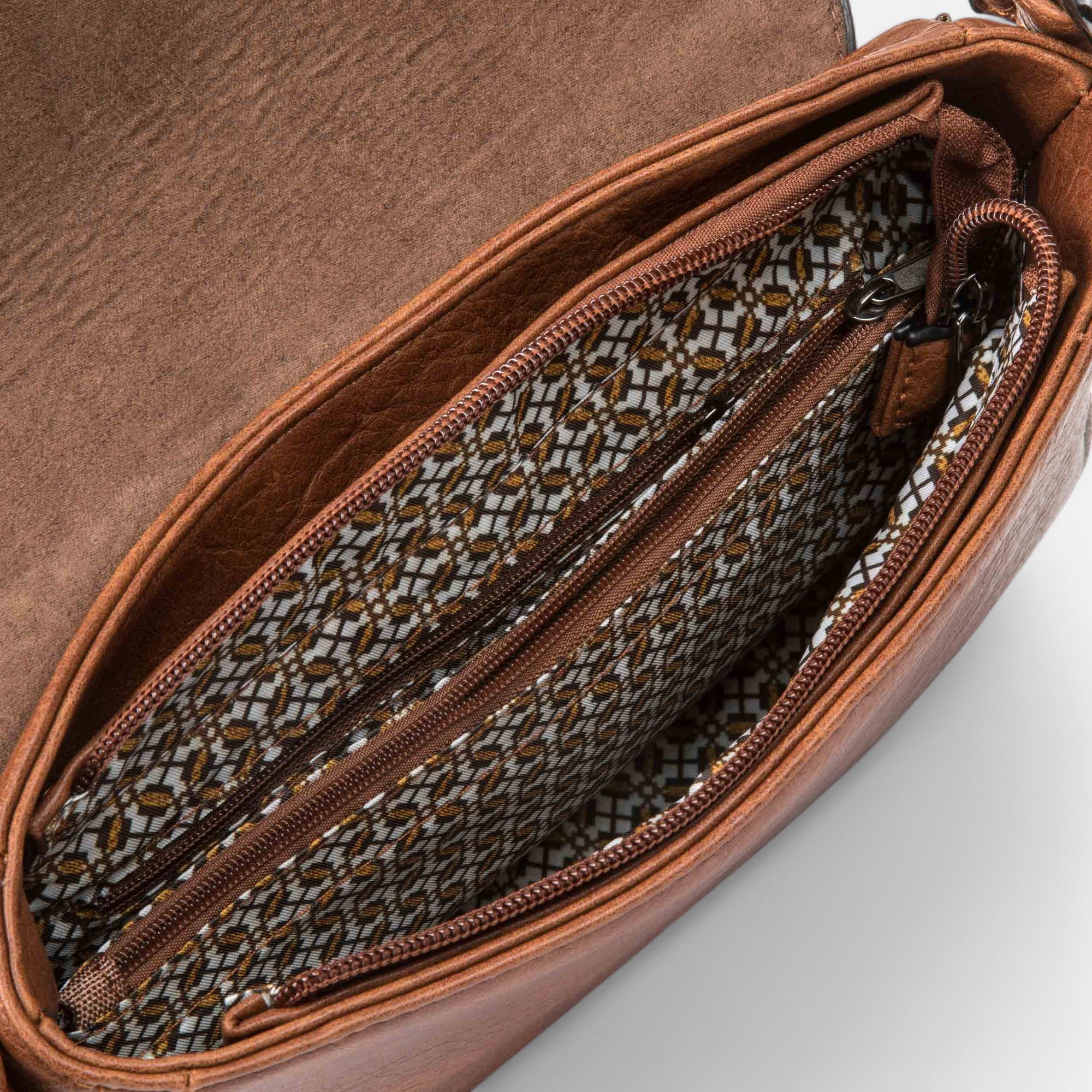 Sac bandoulière cognac