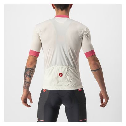 Maillot Manches Courtes Castelli Fuori Giro Blanc