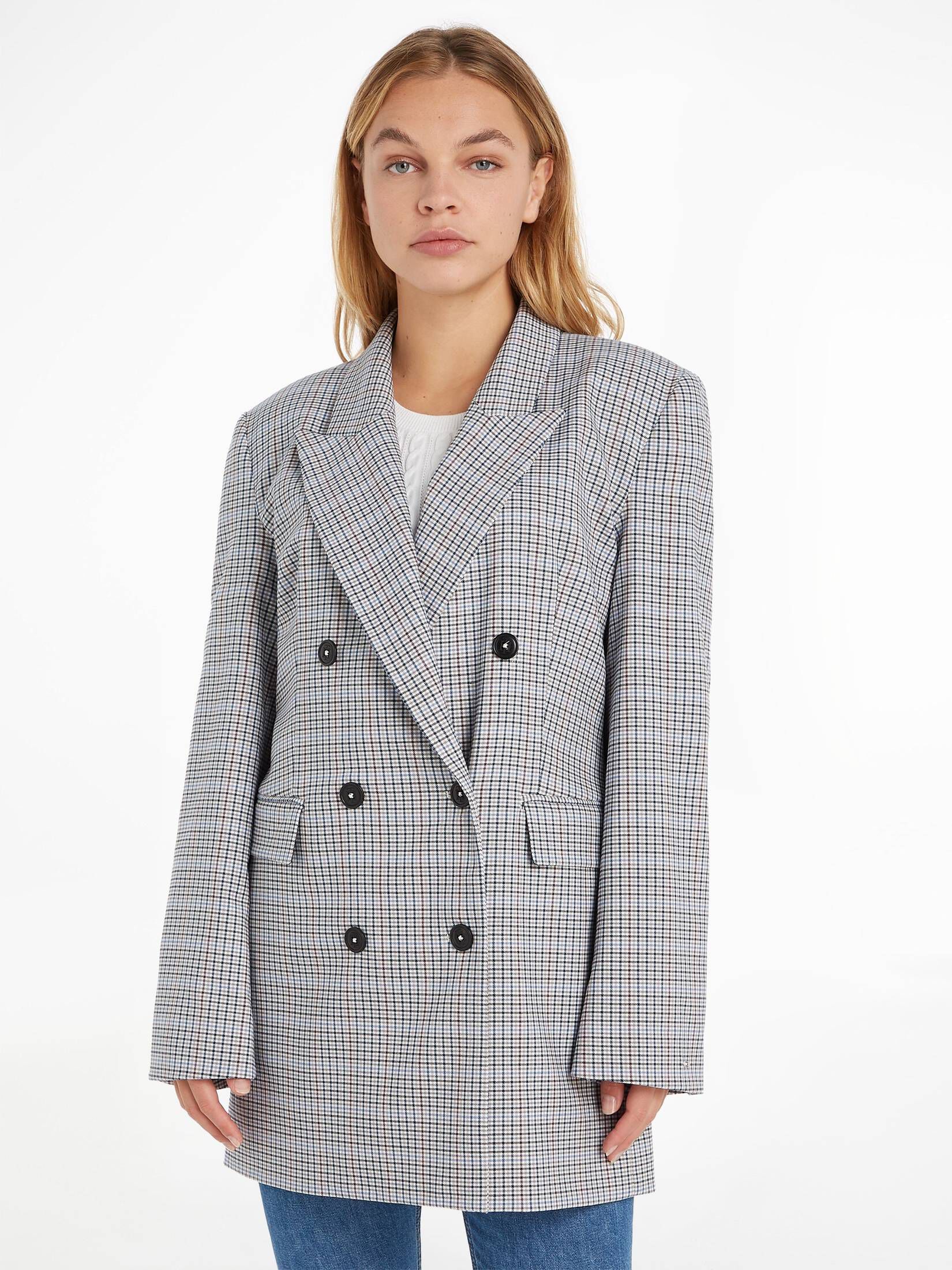 Tommy Hilfiger| Damen Blazer SMALL CHECK RELAXED BLAZER
