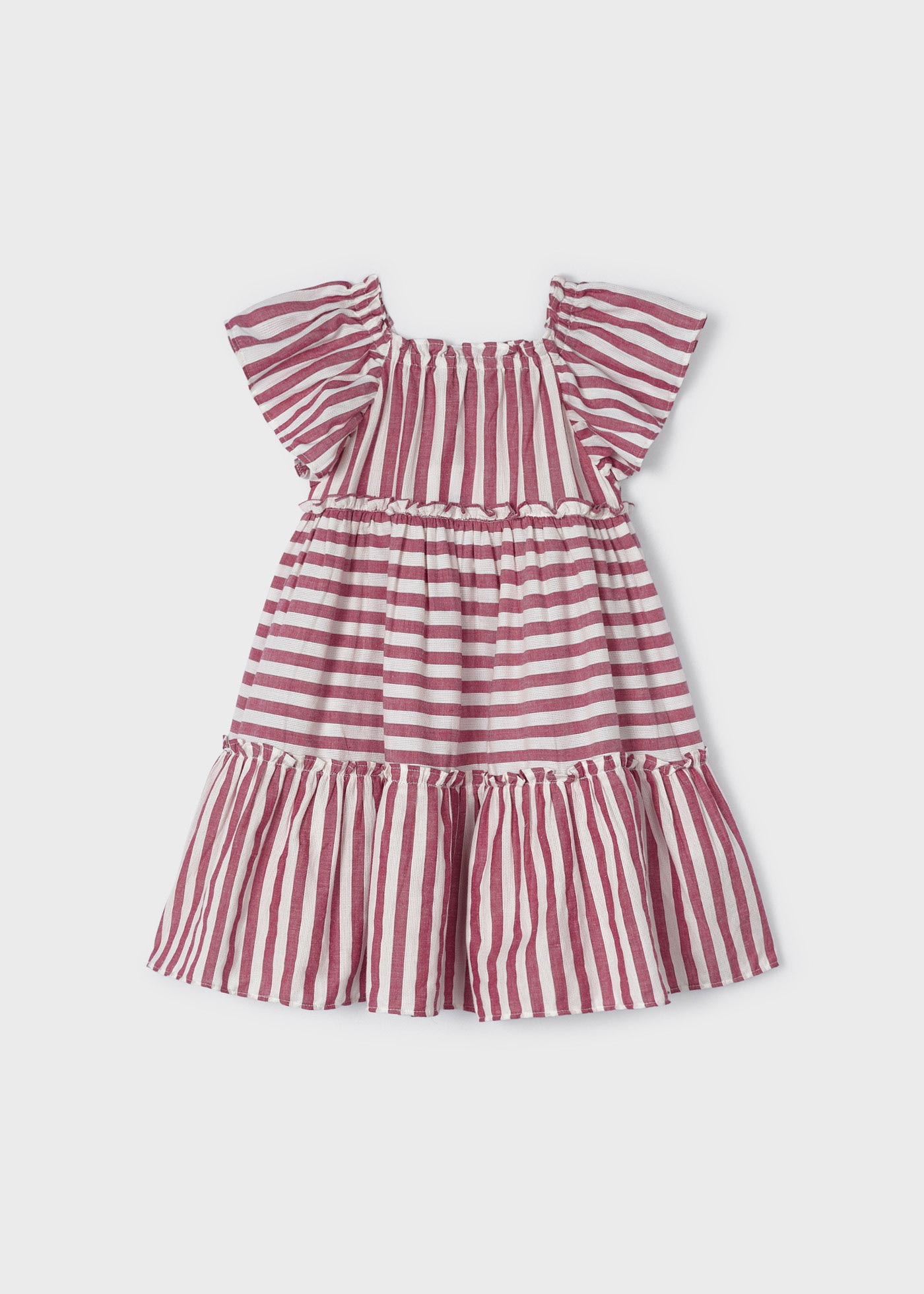 Vestido de algodão estampado para meninas