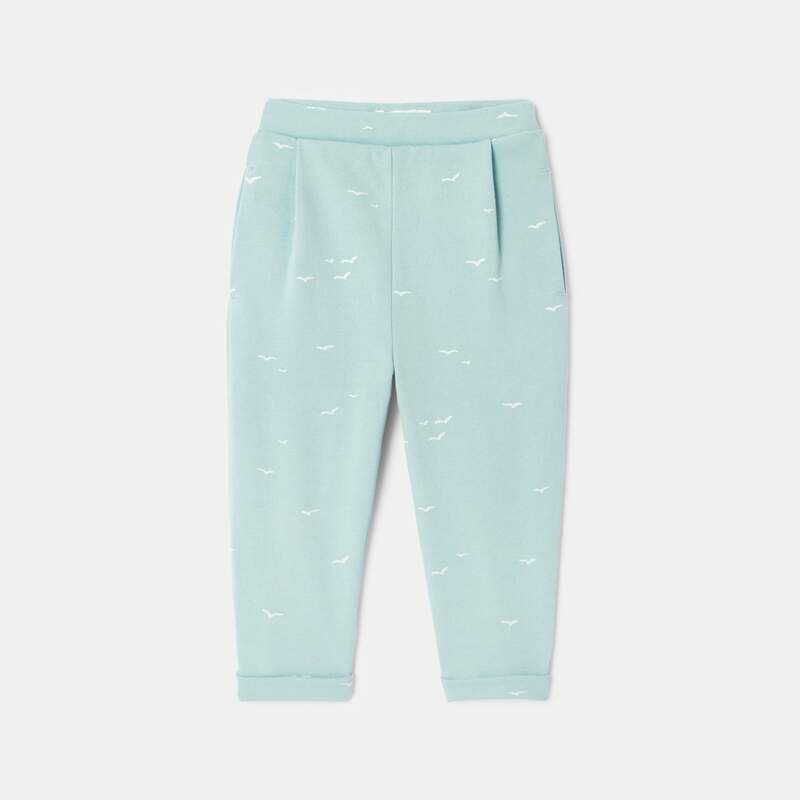 Pantalon en coton bleu mixte Absorba