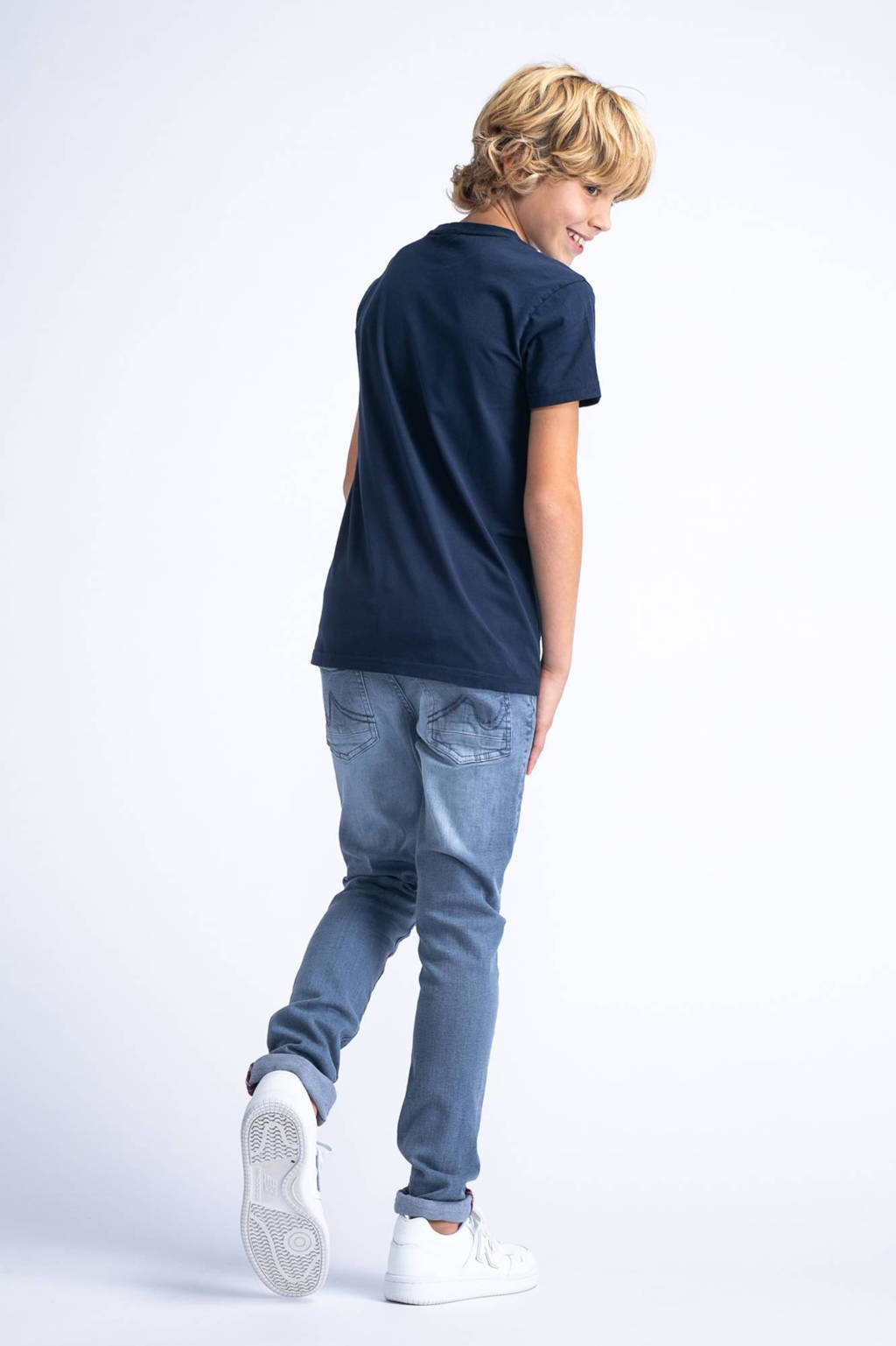 Petrol Industries T-shirt met logo donkerblauw