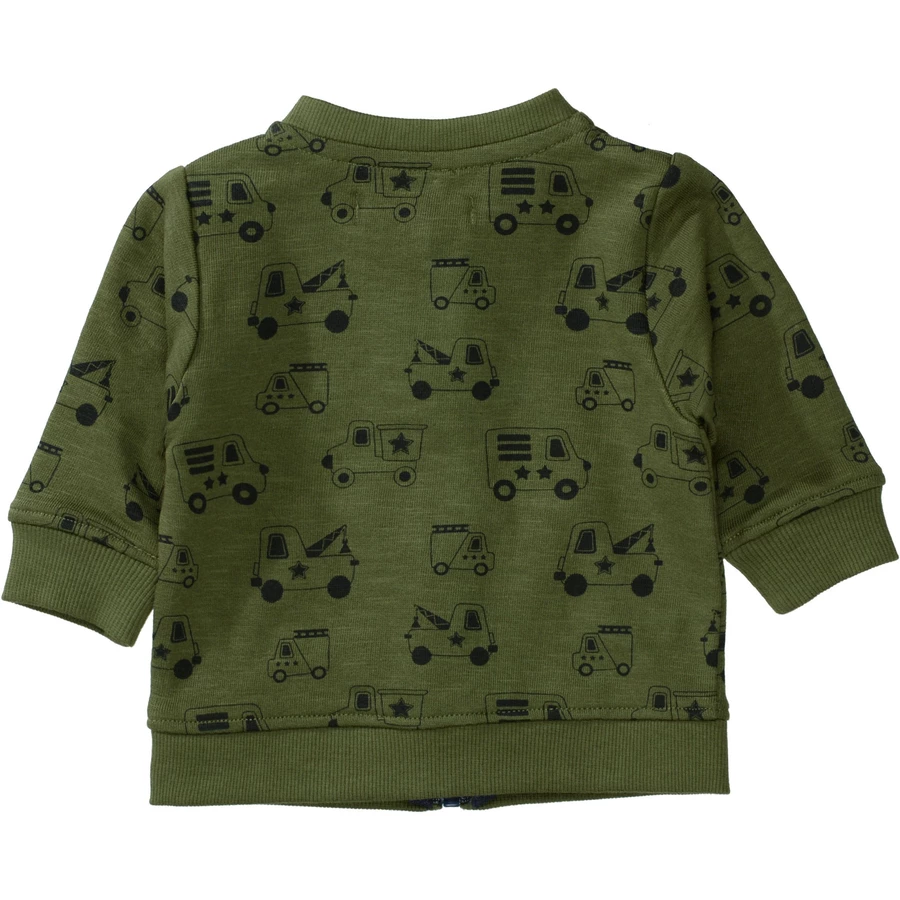 STACCATO Boys Jacke soft olive gemustert