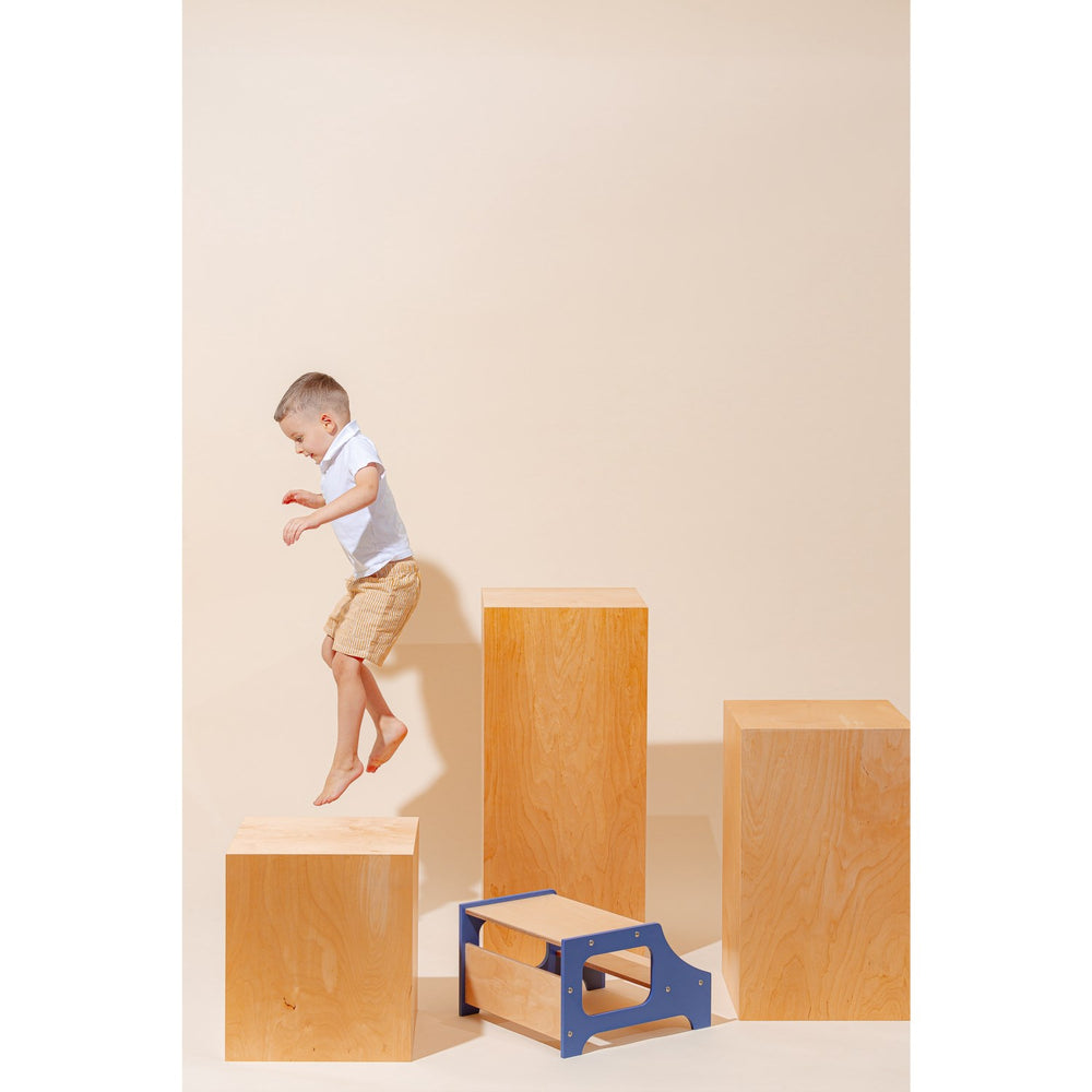 Køb Duck Woodworks Step Stool Blue