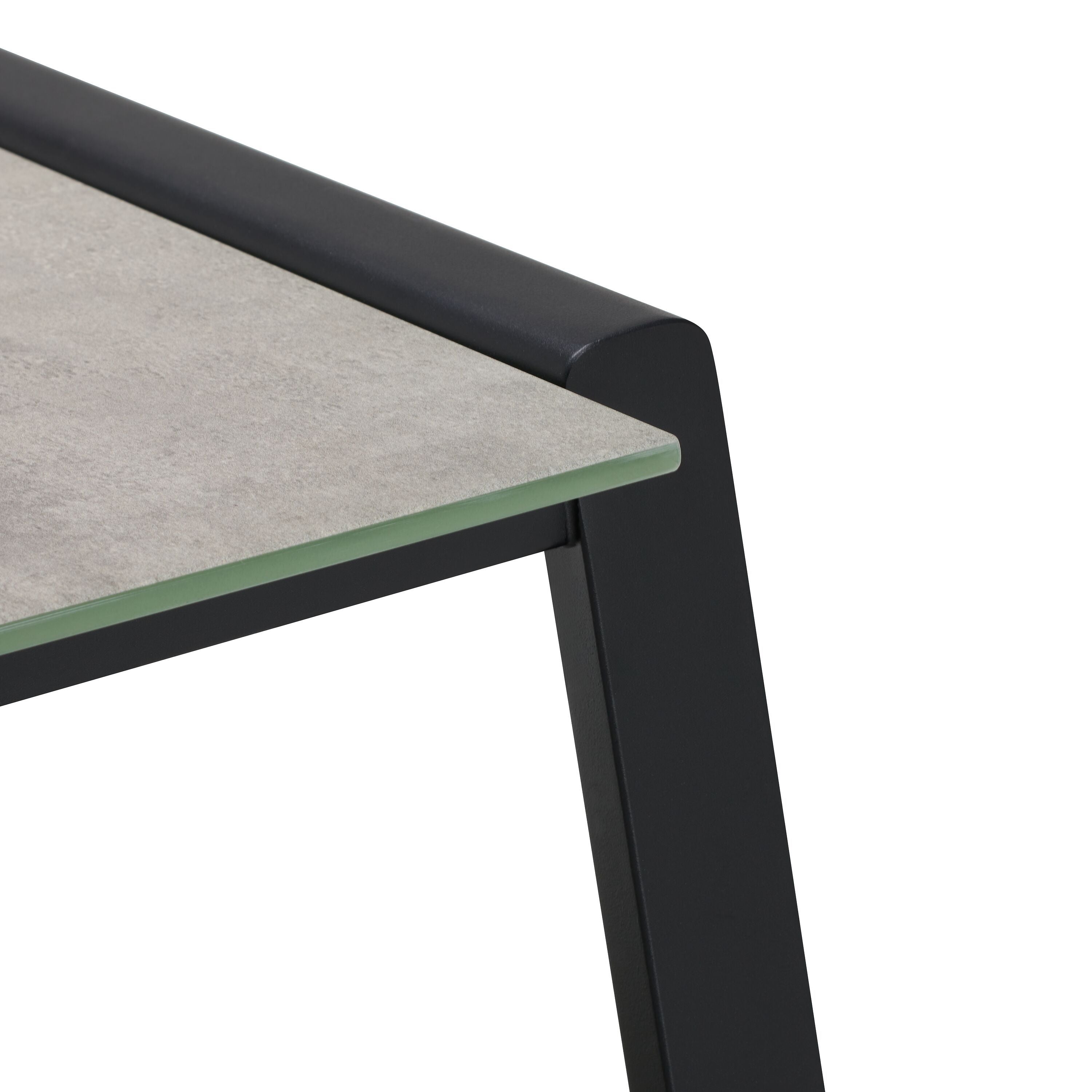 LAZARETO II Loungetisch beig/schw 148x70 - Beige / B: 148.0 cm x T: 70.0 cm x H: 40.0 cm