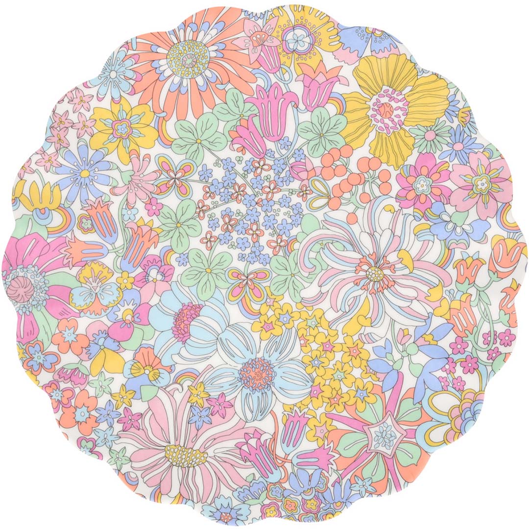 Meri meri bord herbruikbaar liberty - rainbow garden - large