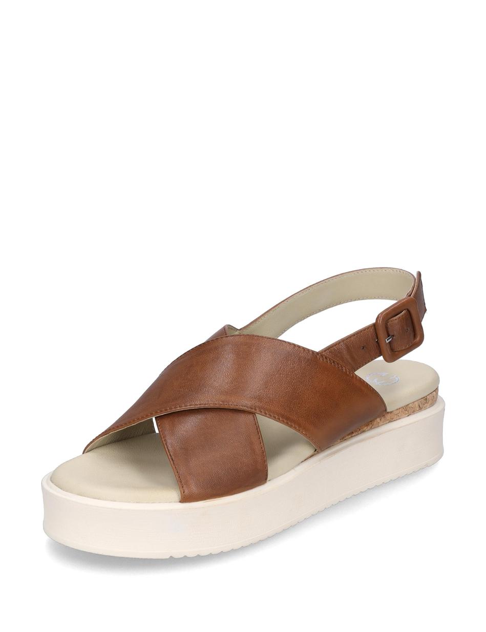 Sandale Cervo 01, cognac