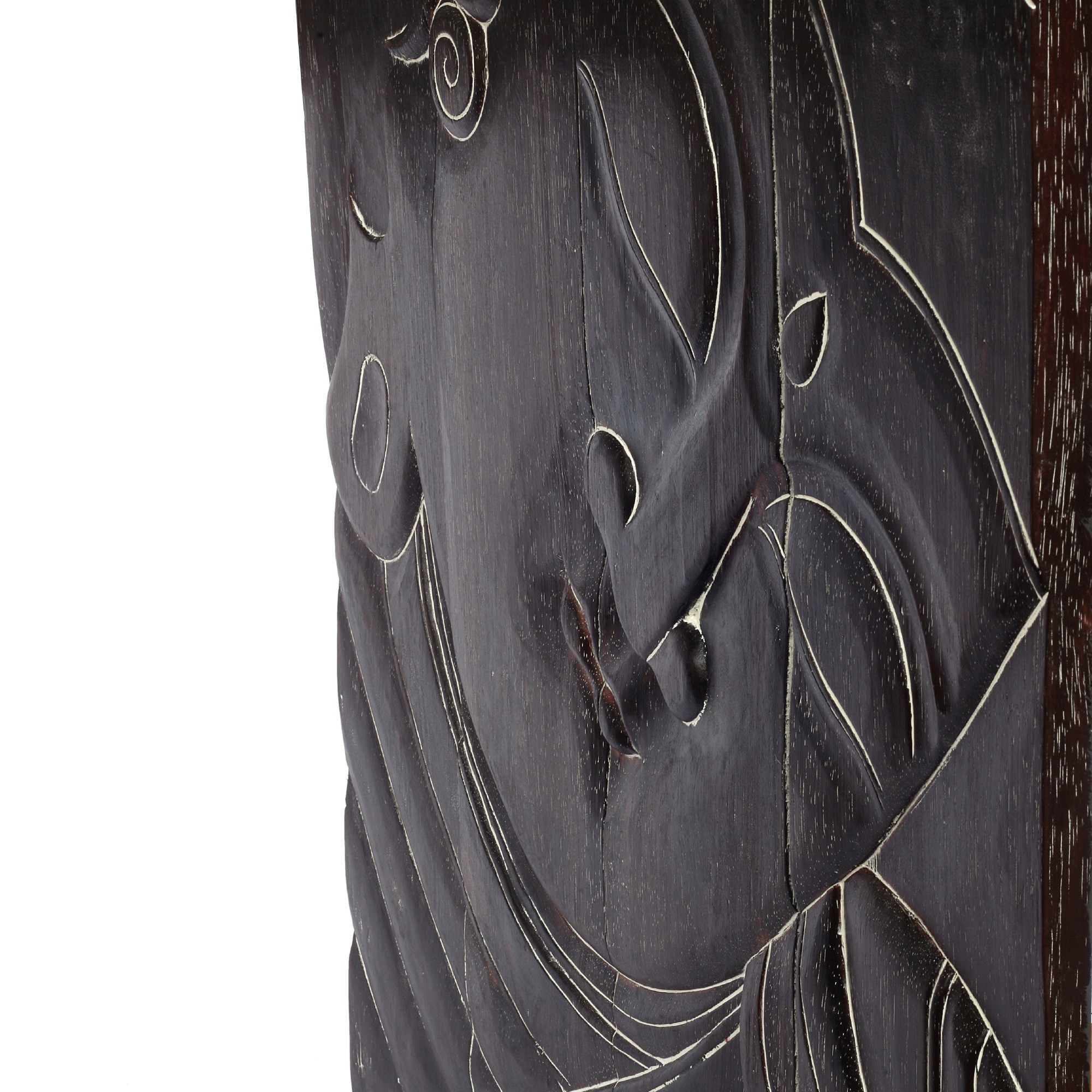Buddha-Panel, schwarz, B 60 cm, H 90 cm von fischer's lagerhaus