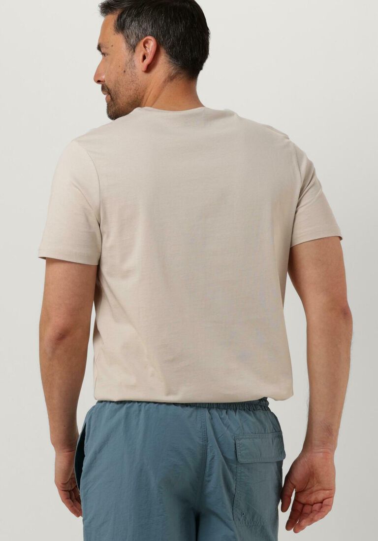 LYLE & SCOTT beige lyle & scott t-shirt plain t-shirt