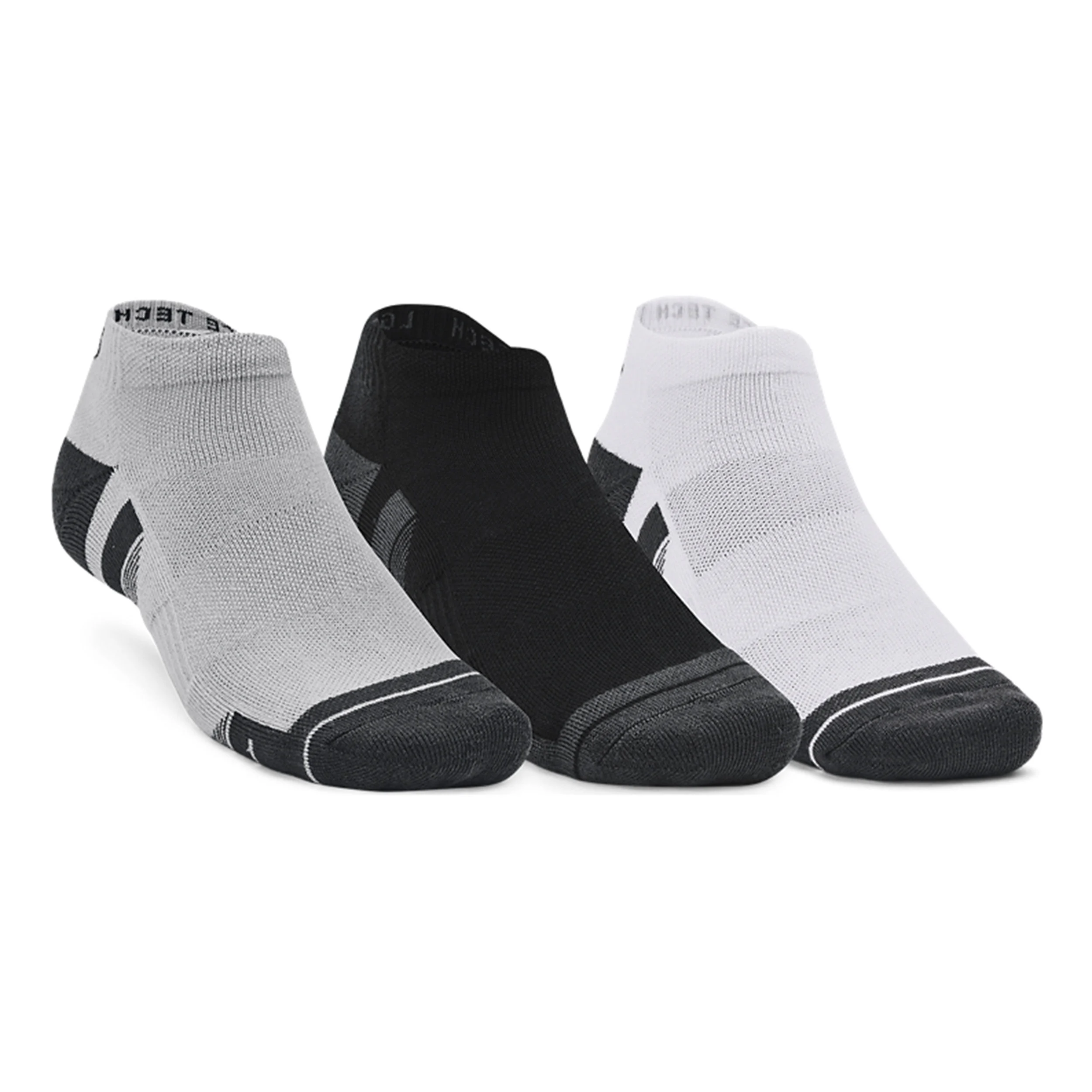 Under Armour Performance Tech Low Chaussettes De Tennis Pack De 3 - Gris , Multicouleur