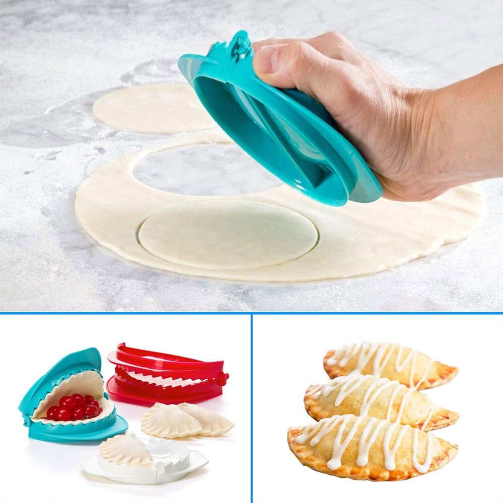 Teigform Empanada-Presse zum Herstellen von Raviolis / Dumplings / Teigtaschen - Blau